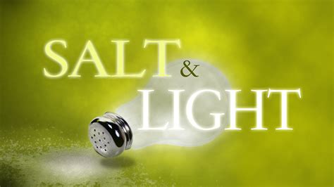 Sermon on Mount: Salt and Light